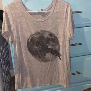 Grey Unicorn/Moon Tee